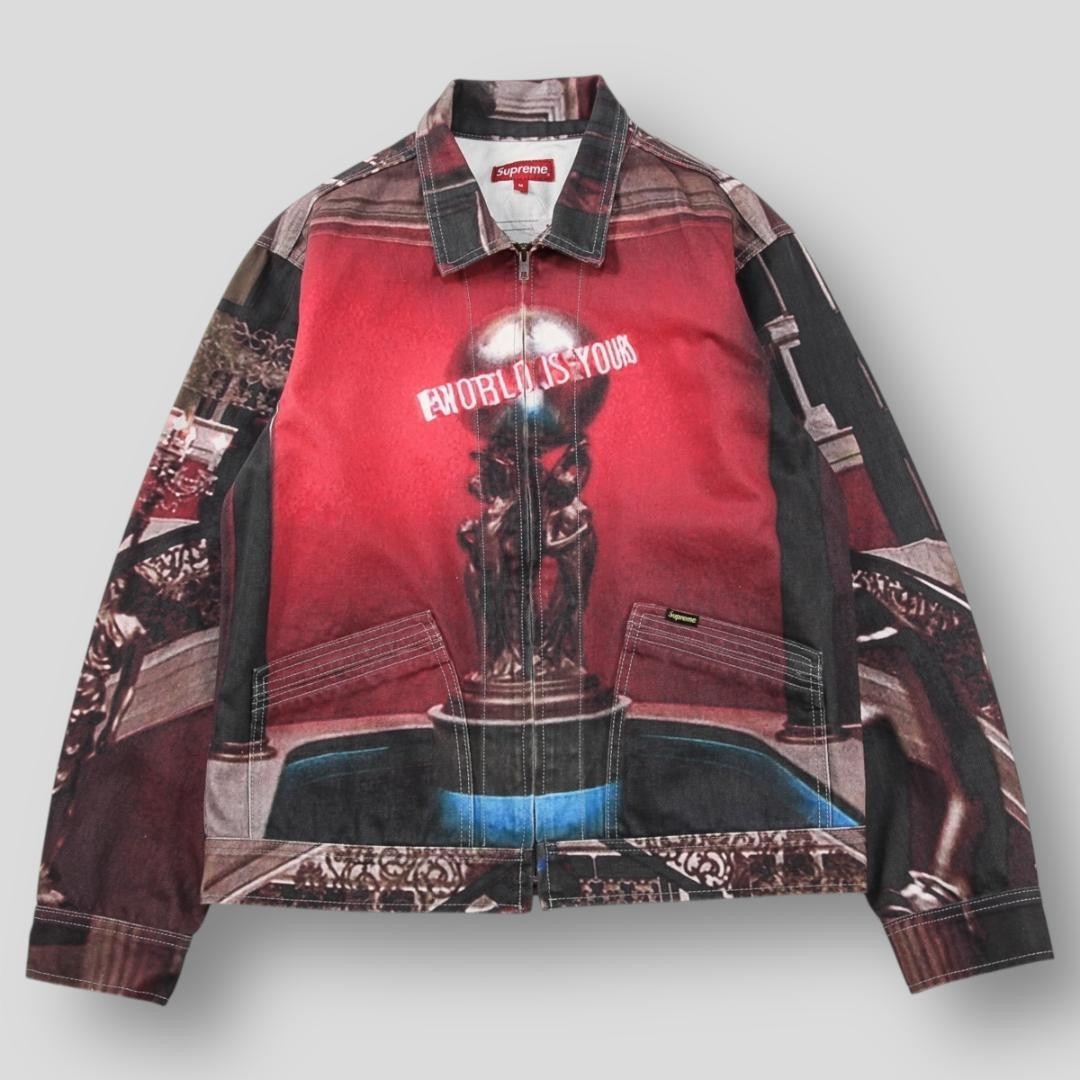 Supreme 2017 Fall/Winter Scarface The World Is Yours Denim Jacket