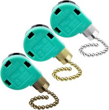 3 Pack Ceiling Fan Switch 3 Speed 4 Wire Pull Chain Switch Replacement