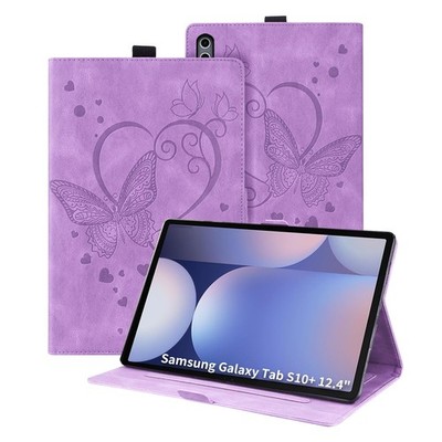 Hülle für Samsung Galaxy Tab S10 Plus 12.4, Schutzhülle PULeder mit Schmetter...