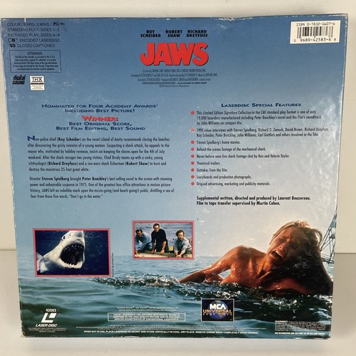 Jaws - Signature Collection Limited Edition Laserdisc Box Set w/ CD & Book - Picture 10 of 15