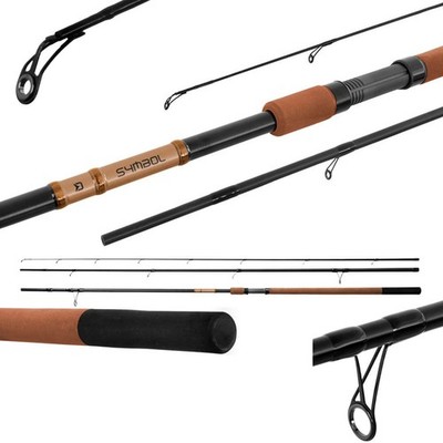 DELPHIN SYMBOL MATCH 3,90m Carbon Matchrute Float Rute190g-Wg40g-3tlg.-13 Ringe
