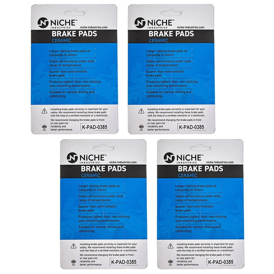 NICHE Brake Pad Set for Husaberg Husqvarna FE350 TC250 Rear Ceramic 4 Pack - Image 2 of 4