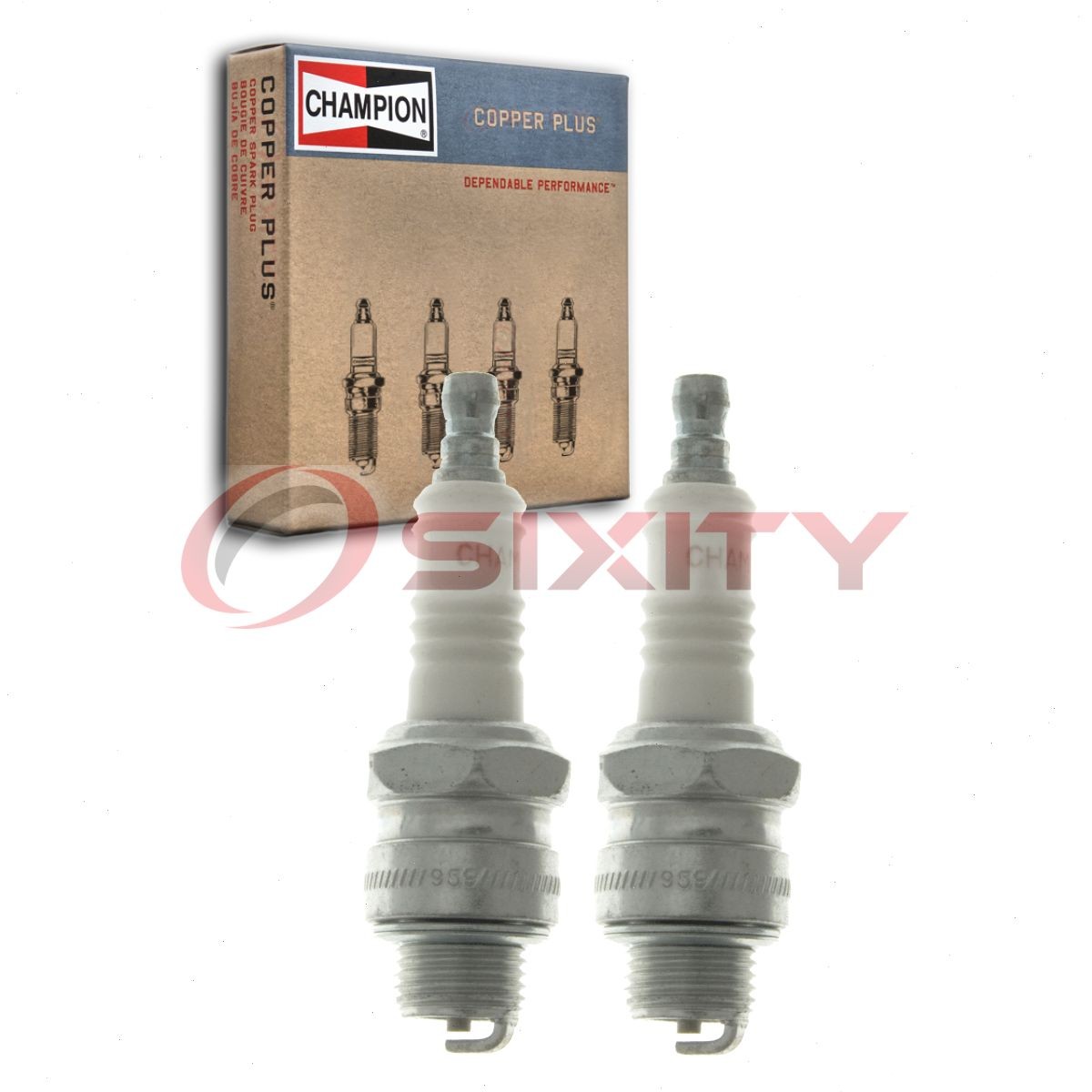 2 pc Champion Copper Plus 823 Spark Plugs for W7EC W7E W22U W22SU W20SU W17U tc