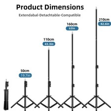Heavy Duty Metal Light Stand 160cm Tripod for Photo Studio Softbox Video Flash