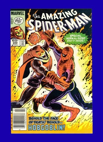 Amazing Spider-Man #250 Classic John Romita Hobgoblin Battle Cover - 1984 VF/NM