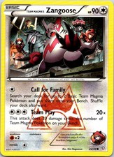 Team Magma's Zangoose Common Double Crisis 22/34 LP on eBay
