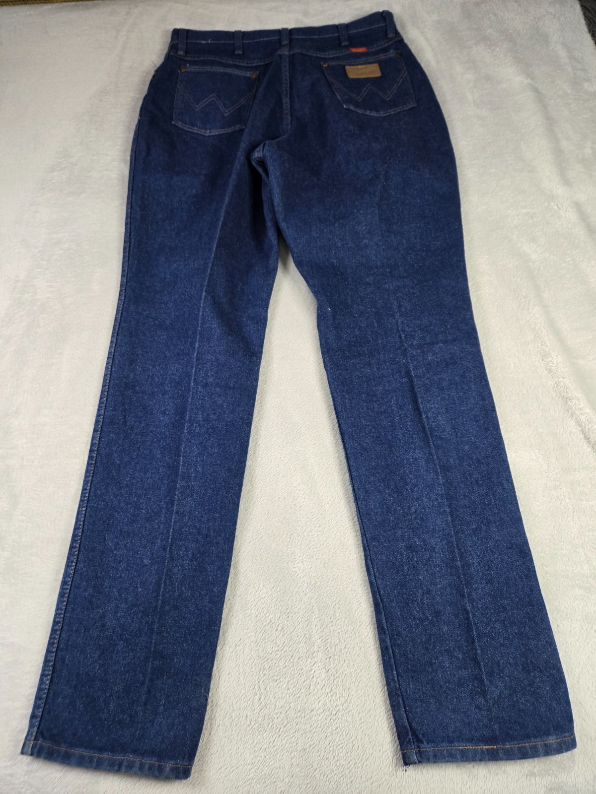 Wrangler Blue Jeans Womens Size 17/18 x 34 Country Western Cowgirl Rodeo Denim thumbnail 7