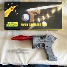 Vintage Super Electronic Space Toy Gun new