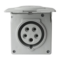 Cee Wandsteckdose Mit Klappdeckel Unterputz 16A 5P 400V IP44 Steckdose 8442