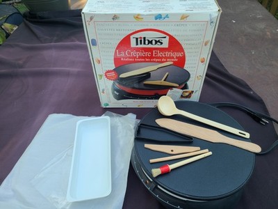 13'' TIBOS Krampouz Electric Crepe / Flatbread Maker + Accessories APPEARS UNUSED