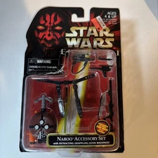 1998 Star Wars Episode 1 - Naboo Accessory Set IN PACKAGE 👉see Photo And Desc.