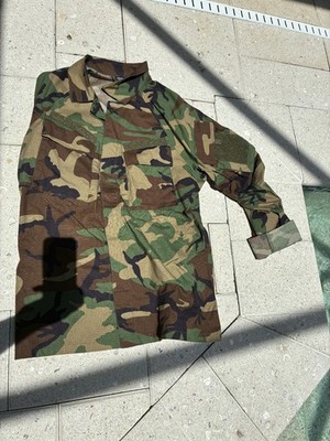 Used Helikon Tex Raid Mod Shirt - M81 Woodland - PolyCotton Stretch Ripstop.