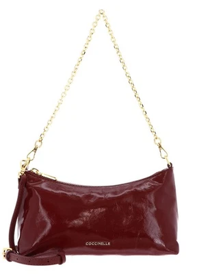 COCCINELLE Aura Mini Bag Grained Leather Umhängetasche Schultertasche Tasche Neu