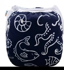 ALVABABY Size Medium Washable Reusable Adjustable Swim Diaper
