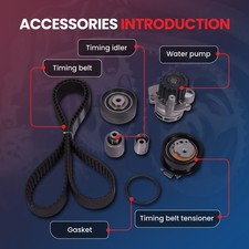Kit De Correa Dentada Con Bomba De Agua Para Audi - Incluye Rodillos, Compatible A3, A4, A5, A6, Q3