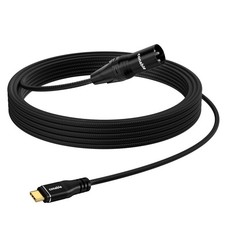 6 FT USB C Type C To XLR Male Output Stereo Cable Nylon Braided Smart Chip