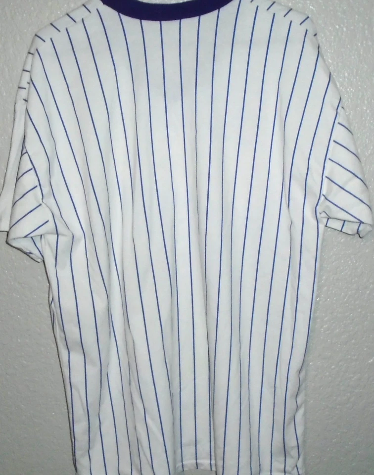 Vintage 1997 Russell Arizona Diamond Backs pin striped XL jersey - Image 4 of 4