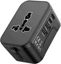 Travel Adapter Worldwide All in One International Universal Power Adapter Plug