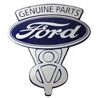 Vintage Ford Sign - Porcelain Metal V8 Automobile Parts 18 Inch Gas Pump Sign