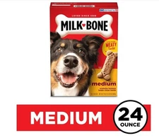 Milk-Bone Original Dog Treats Biscuits for Medium Dogs, 24 Ounces