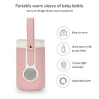 Portable Baby Bottle Warmer 3 Level Constant Temp For Breast Milk Travel