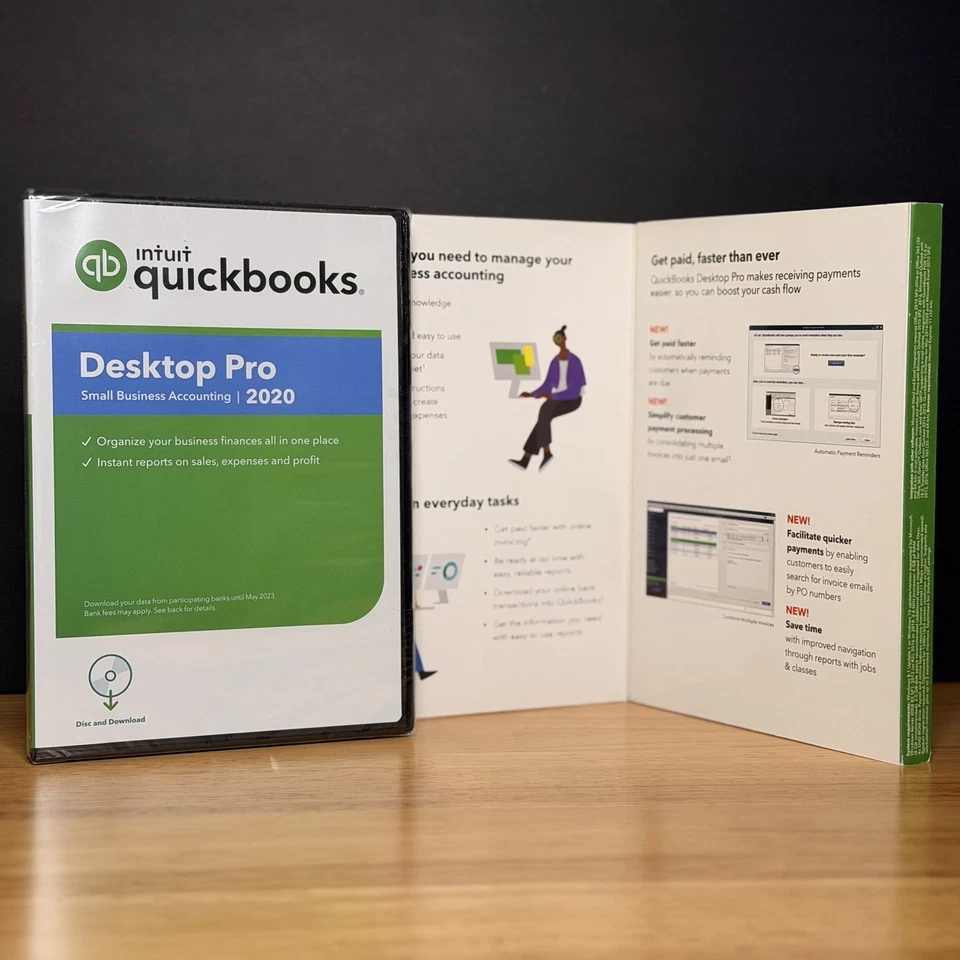 NEW Quickbooks 2020 Desktop Pro Windows US Retail Accounting - SEALED - Image 3 of 4