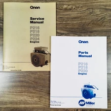 Service Parts Manual Set for Onan Engine 16 18 20 24 Hp Shop Repair Overhaul