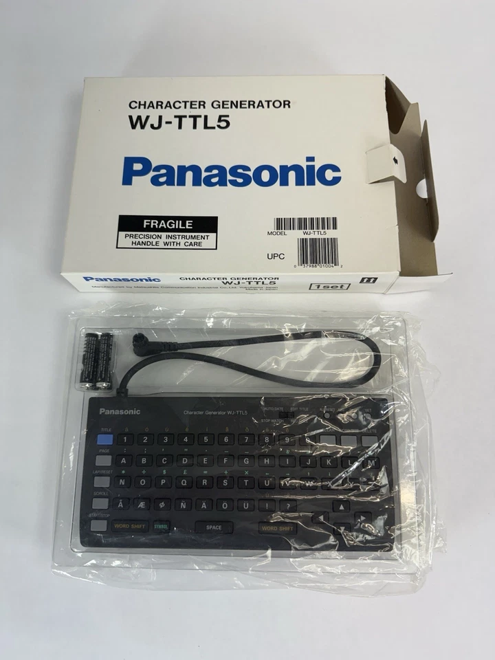 Nuevo teclado titulador de video Panasonic Character Generator WJ-TTL5. Foto 4 de 4