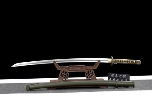 Japanese Military Sword 98 Style Army Samurai Katana Carbon Steel Battle Saber - Picture 10 of 12