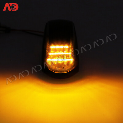 4X Smoked LED Roof Cab Lights Clearance Lamps For 2017-2022 Ford F250 F350 F450