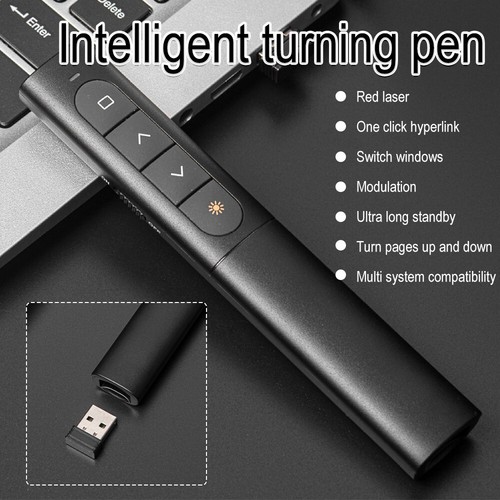 2,4 GHz PPT Powerpoint Clicker mit Laserpointer Presenter drahtlose Fernbedienung - Bild 2 von 16