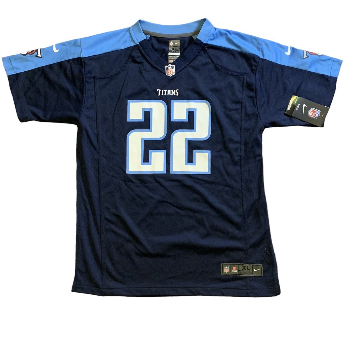 Kids Nike Tennessee Titans Derrick Henry Jersey Navy Size Youth XL