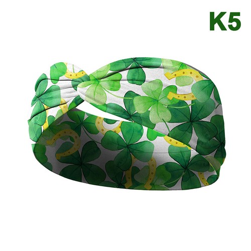Irish St. Patrick's Day Print Elastic Headband For Sports Yoga Hair Accessor _SE - Picture 7 of 20