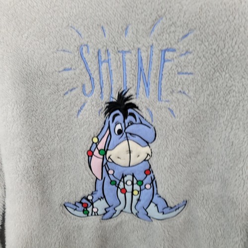 Disney Eeyore Gray Fleece Embroidered Girls Sweat Shirt Size M 110621-0639 - Picture 2 of 6