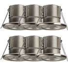 6X 5W Fire Rated LED Dimmable Down light Spot lights IP65 Chrome Cool Day White