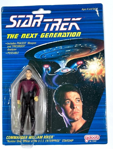 Vintage Star Trek The Next Generation Commander William Riker & Tasha Yar 1988 - Foto 3 di 10