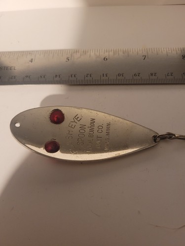 4 old reliables vintage fishing lures. 1 Flash Eye, 1 Silver Minnow & 2 others - Picture 4 of 20