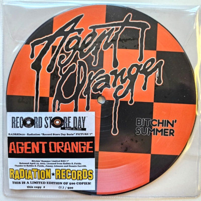 Agent Orange Bitchin' Summer limited 7'' vinyl record picture disc RSD 2023
