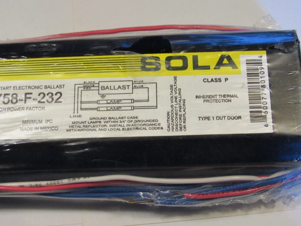 Sola Instant Start Ballast E-758-F-232 Two Lamp 120v - Image 4 of 4