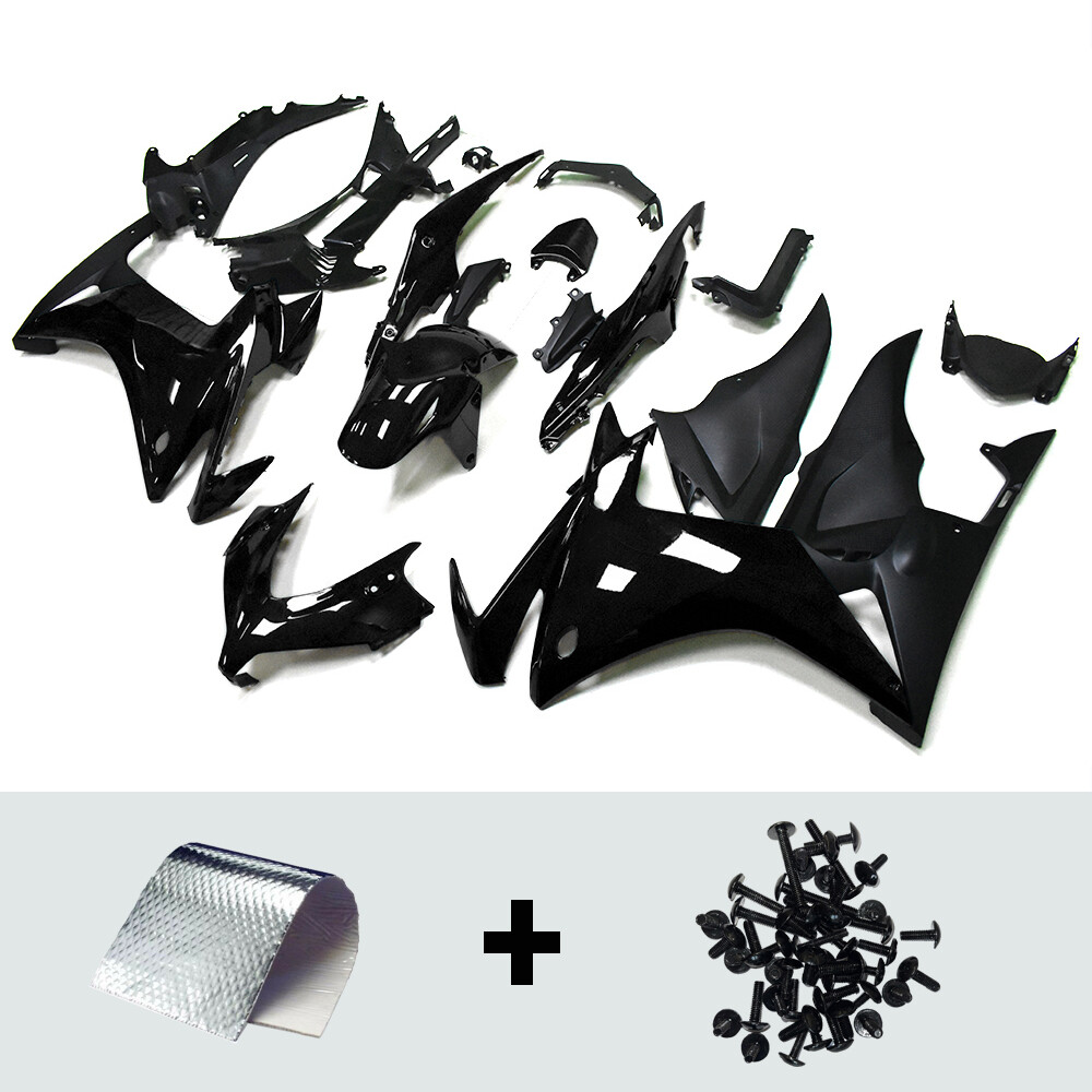 ABS Fairings set for Honda CBR500R 2013 2014 13 14 Gloss Black Plastic Bodywork
