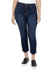 Seven7 Tower Straight Crop Jeans Womens Size 10 Blue Denim