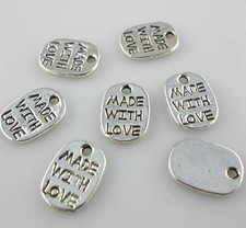 28pcs tibetan sivler tone 12mm round with holes charms EF1575