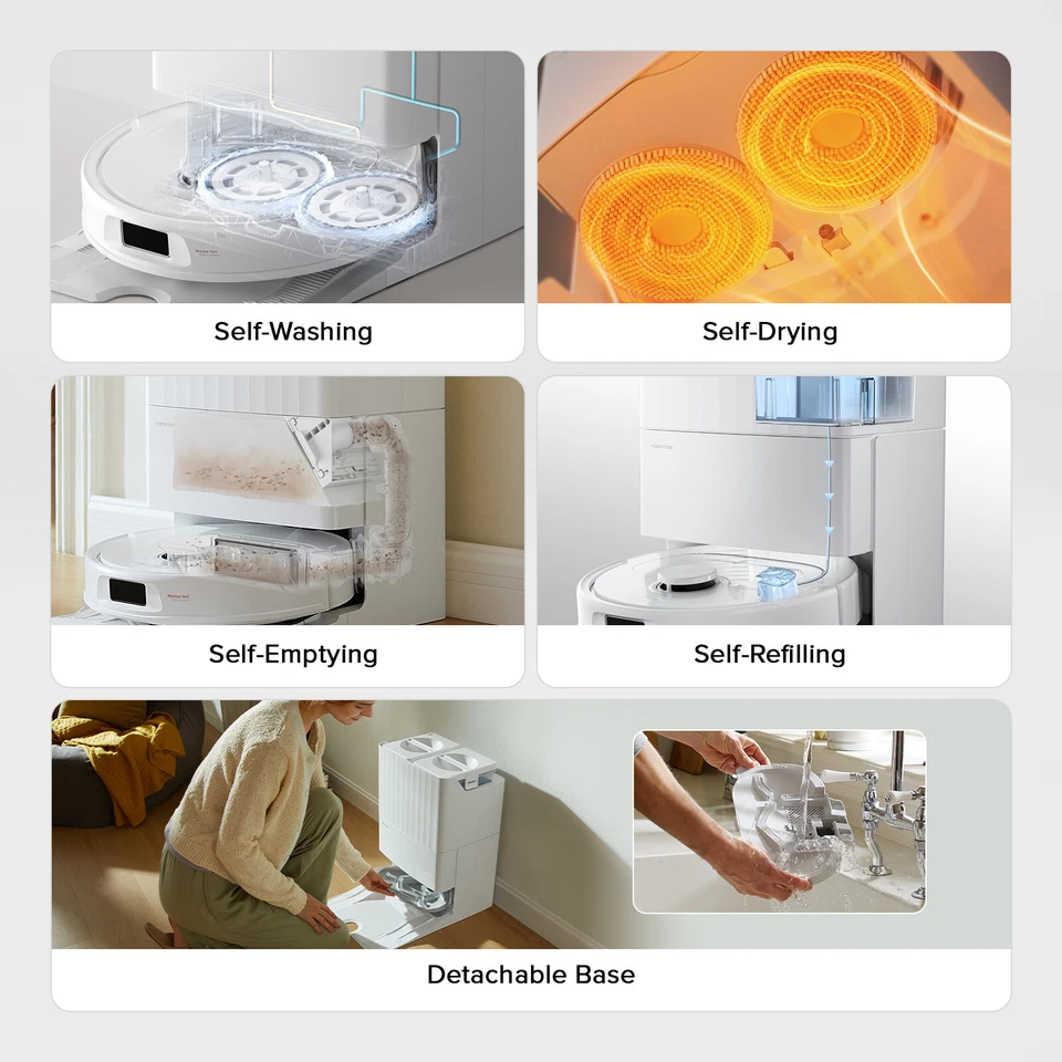 Roborock QRevo S Robot Vacuum,Self-Drying&Washing,7000Pa - Certified Refurbished - Image 3 of 4
