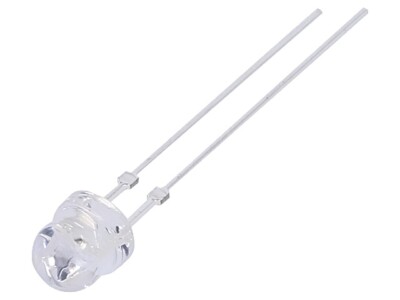 2X OSB5SA5W61C LED 4,9mm blau 1560-2180mcd 60° 30mA 2,9-3,4V Front: flach OPTOSU