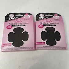 [2x] Hollywood Fashion Secrets Gentle No-Show Concealers, DEEP/DARK Skin Tones
