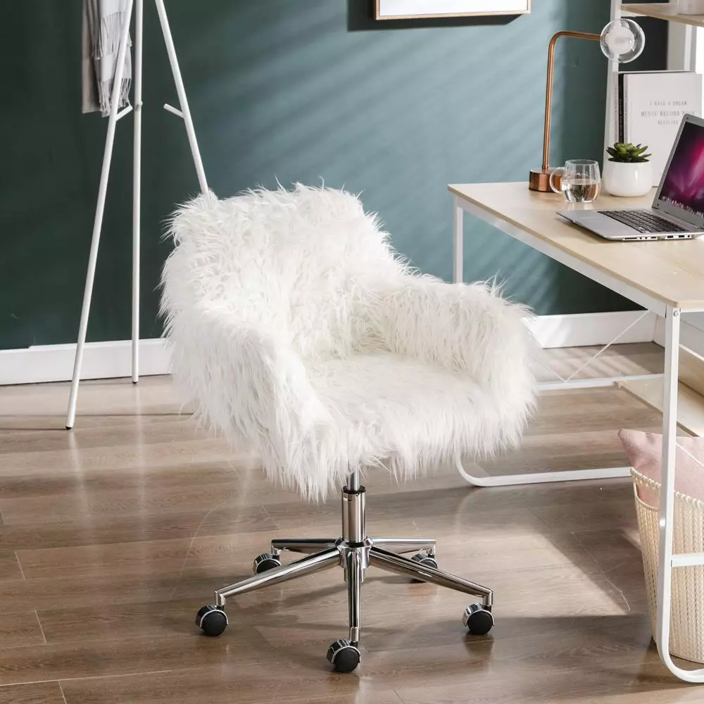 Fluffy computer chair online