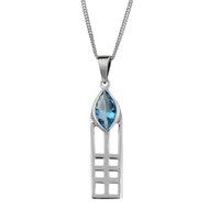 Original Mackintosh 925 Sterling Silver Pendant Lines Gift Boxed 0111 Original Mackintosh 925 Sterling Silver Pendant Lines Gift Boxed 0111