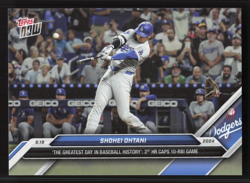 2024 Topps Now BASEBALL Shohei Ohtani #723 6/6 10 RBI Game