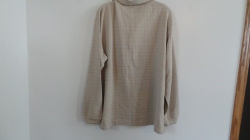 New Men Consensus Beige Sz Large Shirt Top Long Sleeve Pull Over - Picture 10 of 12