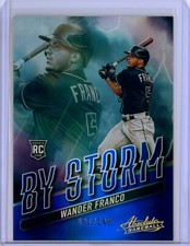 2022 Panini Absolute WANDER FRANCO BLUE By Storm RC Rookie Card Rays 81/149